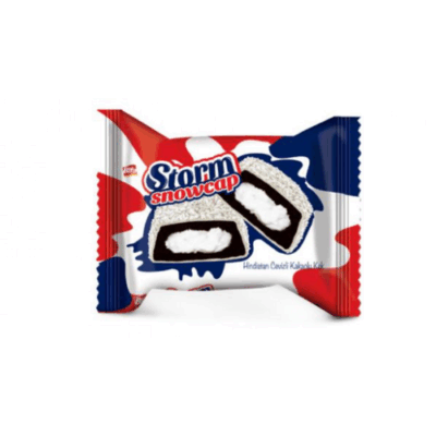 White Cocolin and Coconut Coated Cream Filled Cocoa Cake  50 gr