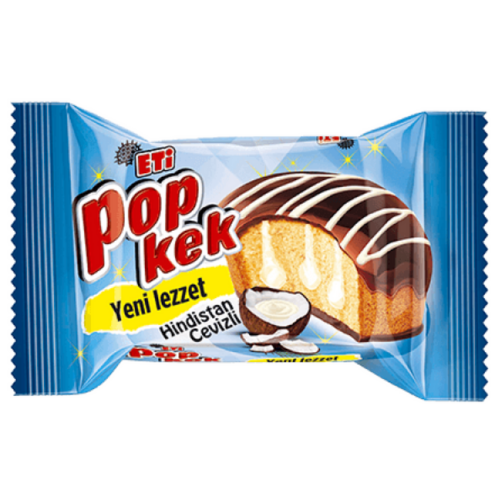 ETİ Popkek Cocoa Coated Kek İle Hindistan Cevizi Sauce 60 gr