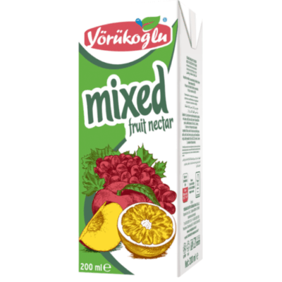 Yörükoğlu Fruit Juice Mixed Fruit Nectar  200 ml