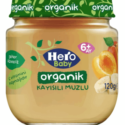 Ülker Hero Baby Organic Apricot Banana Baby Food 120 gr