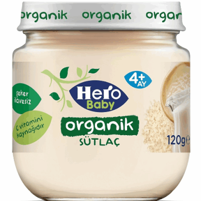 Ülker Hero Baby Organic Rice Pudding Baby Food 120 gr