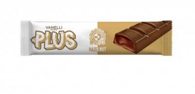 Vanelli Plus Milk Chocolate with Hazelnut Cream 40 gr