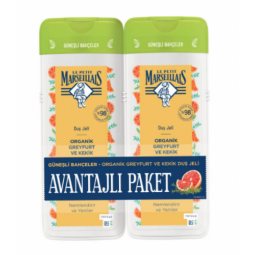 Le Petit Marseiliais Organik Grapefruit Ve Thyme Duş Jeli Advantage Paket 2x400 ml